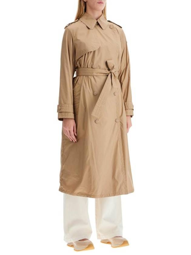 Women's Barbetane Down Trench Coat Camel Beige - MONCLER - BALAAN 3