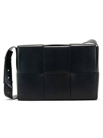 Intrecciato Shoulder Bag Black - BOTTEGA VENETA - BALAAN 1