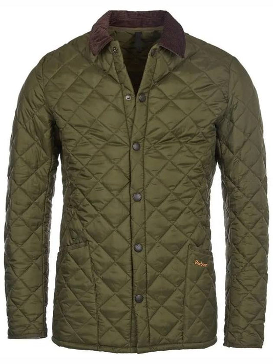 Men's Heritage Liddesdale Quilted Jacket Olive - BARBOUR - BALAAN 2