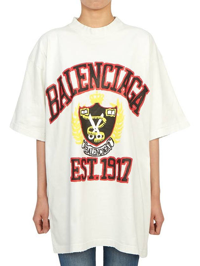 DIY College Medium Fit Short Sleeve T-Shirt White - BALENCIAGA - BALAAN 2