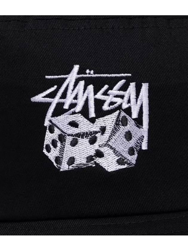 AU Australia PAIR OF DICE Bucket Hat ST7M0115 Black ONE SIZE - STUSSY - BALAAN 3