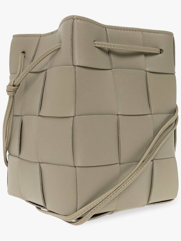 Intrecciato Cassette Small Bucket Bag Travertine - BOTTEGA VENETA - BALAAN 5