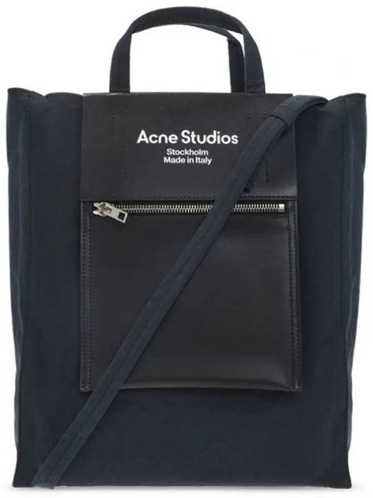 Logo Canvas Baker Out Medium Tote Bag Pink Black - ACNE STUDIOS - BALAAN 2