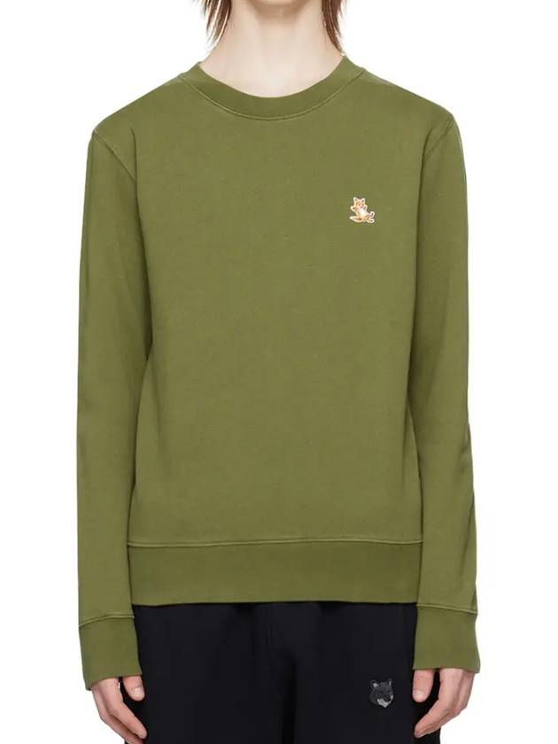 Chillax Patch Regular Sweatshirt Green - MAISON KITSUNE - BALAAN 5