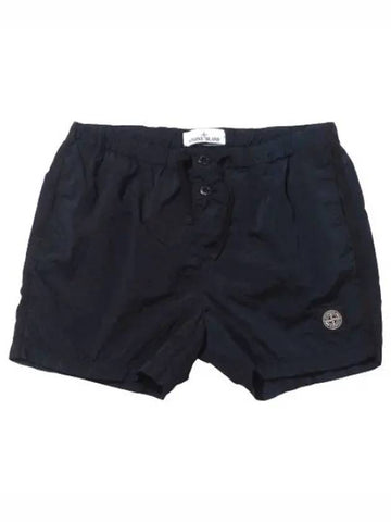 Nylon metal logo patch swim pants short men s shorts - STONE ISLAND - BALAAN 1