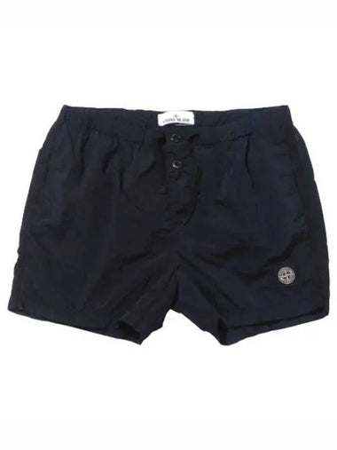 Nylon metal logo patch swim pants - STONE ISLAND - BALAAN 1