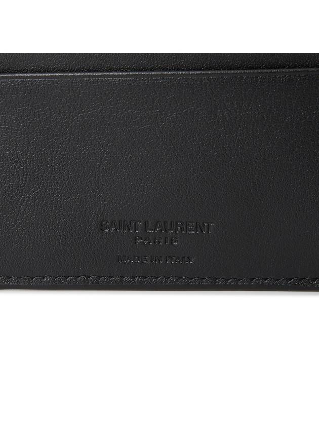 East West Leather Half Wallet Black - SAINT LAURENT - BALAAN 9