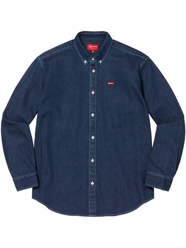 Small Box Denim Long Sleeve Shirt Blue - SUPREME - BALAAN 2