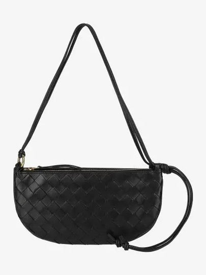 Intrecciato Shoulder Bag Black - BOTTEGA VENETA - BALAAN 2