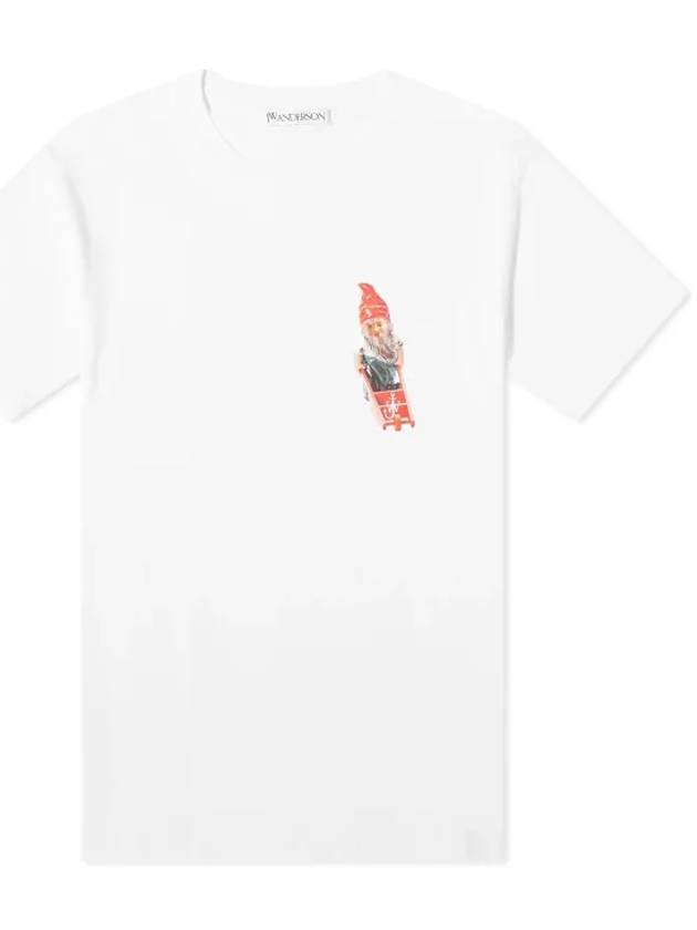 Gnome Chest Print Short Sleeve T Shirt White - JW ANDERSON - BALAAN 2