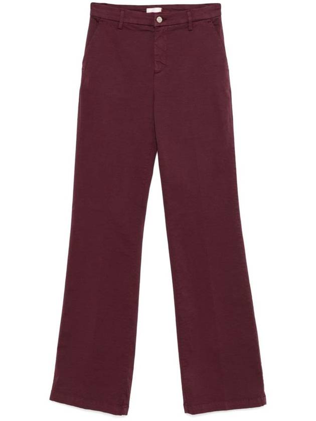 Liu Jo Flared Cotton Pants - LIU JO - BALAAN 1