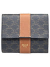 Triomphe Canvas Lambskin Trifold Small Half Wallet Tan - CELINE - BALAAN 2