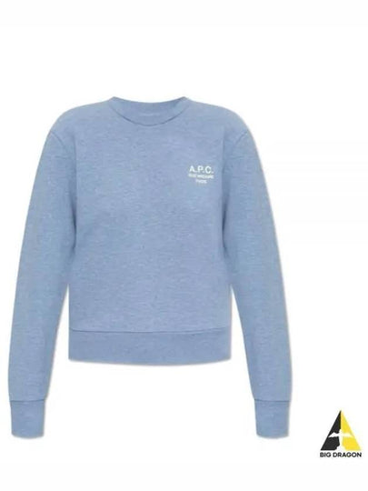 Rue Madame Cotton Sweatshirt Blue - A.P.C. - BALAAN 2