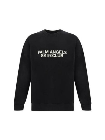 Sweater PMBA074R24FLE007 1001 BLACK WHITE - PALM ANGELS - BALAAN 1