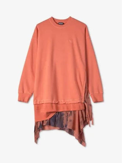 D Lolly Layered Sweatshirt Orange - DIESEL - BALAAN 2