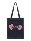 Roux Logo Denim Tote Bag Navy - A.P.C. - BALAAN 2