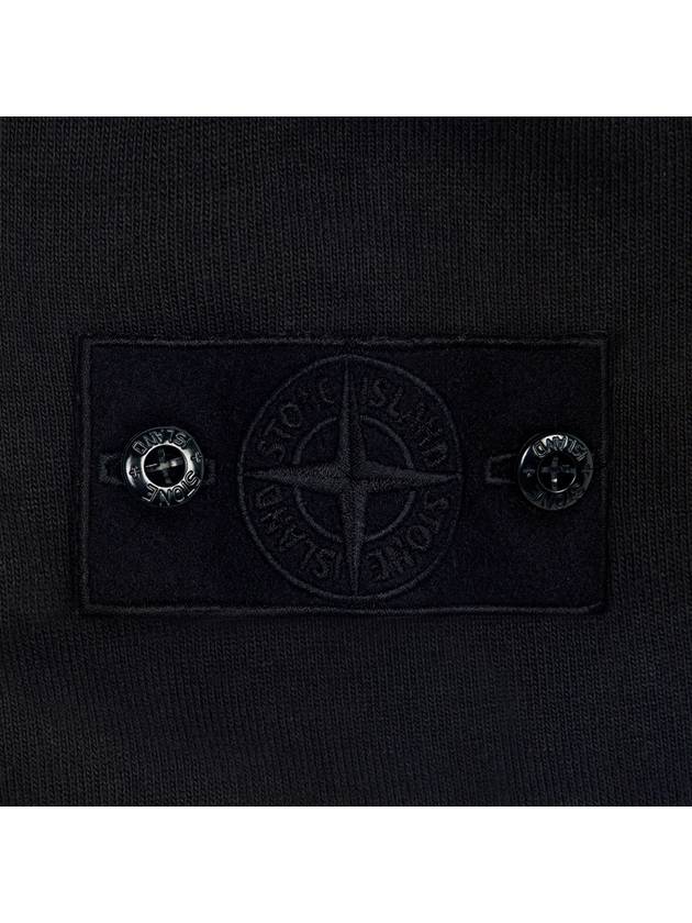 Ghost Piece Organic Cotton Badge Sweatshirt Black - STONE ISLAND - BALAAN 4