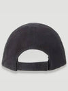 Front Piercing Wash Cotton Ball Cap Black Faded - BALENCIAGA - BALAAN 5