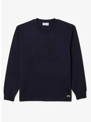 Men s Puff Croc Heavy Jersey Long Sleeve T Shirt TH6722 53N HD Domestic Product GQ2N23102318345 - LACOSTE - BALAAN 1