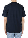 Stitches Two Embroidery Short Sleeve T-Shirt Navy - STONE ISLAND - BALAAN 5