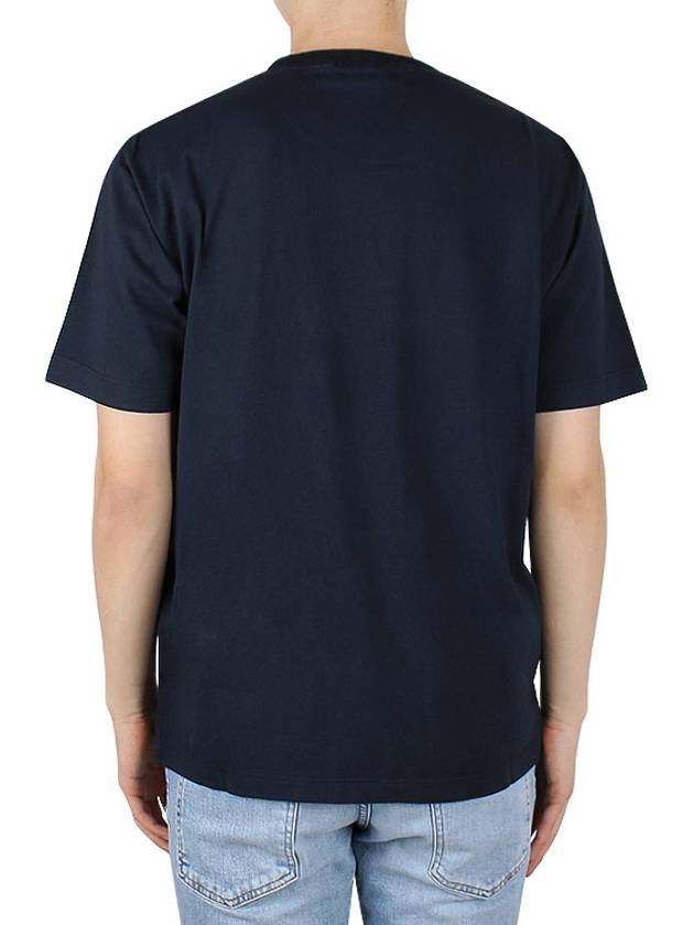 Stitches Two Embroidery Short Sleeve T-Shirt Navy - STONE ISLAND - BALAAN 5