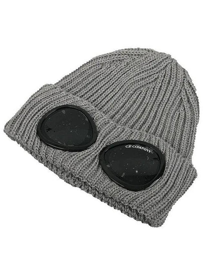 Signature Goggles Wool Beanie Grey - CP COMPANY - BALAAN 2