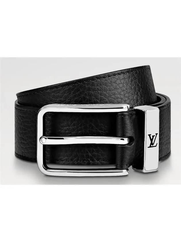 Pont Neuf 35MM Leather Belt Black - LOUIS VUITTON - BALAAN 3