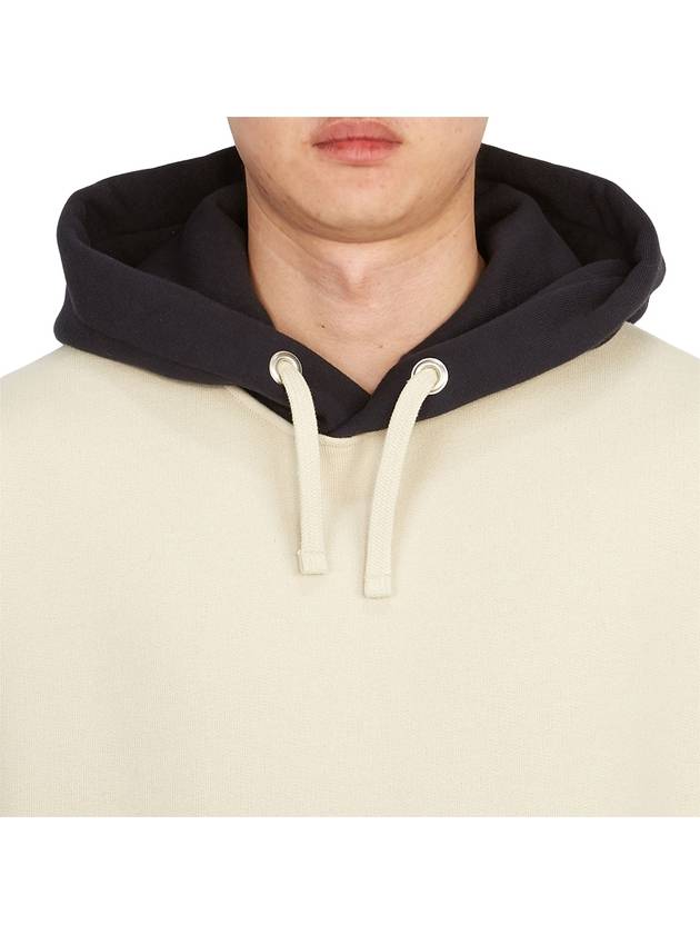 Marina Oversized Cotton Hoodie Ivory - STONE ISLAND - BALAAN 7