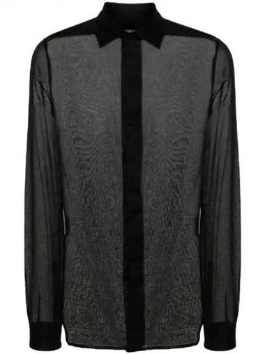 Rick Owens Semi Sheer Cotton Shirt 271246 - RICK OWENS - BALAAN 1