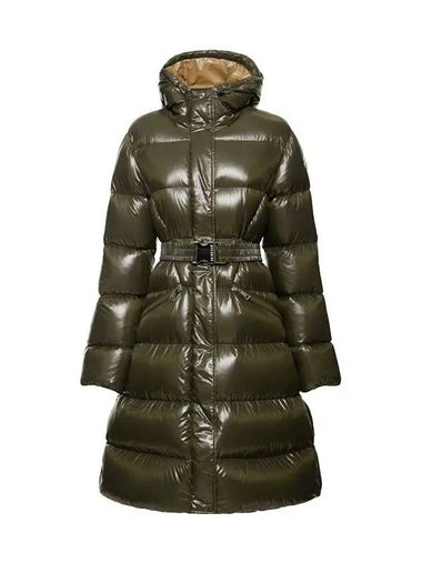 Bellevue Belted Long Padding Olive 1C000 38 5963V 832 - MONCLER - BALAAN 1