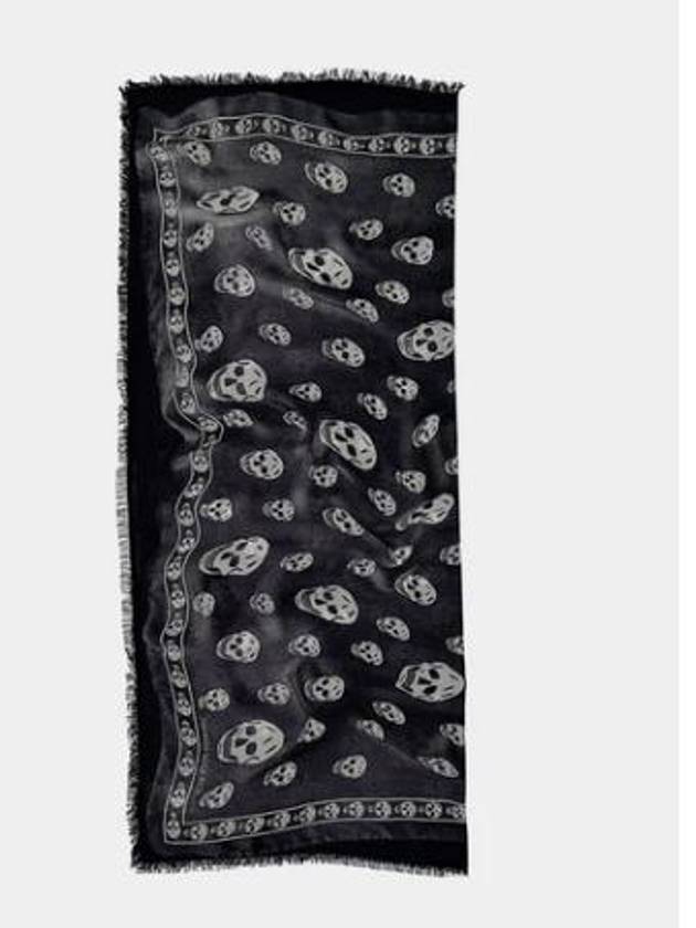 Muffler Scarf 7924394418Q1077 Black - ALEXANDER MCQUEEN - BALAAN 5