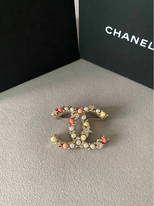 CC logo brooch 90s gold women AB8061 - CHANEL - BALAAN 4