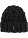 Grenoble Logo Patch Cable Knit Beanie I20983B00014M1172 - MONCLER - 4