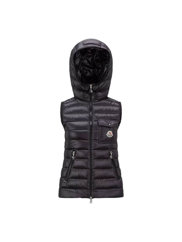 Glygos Down Vest Black - MONCLER - BALAAN.