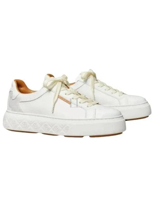 Ladybug Leather Low Top Sneakers White - TORY BURCH - BALAAN 2