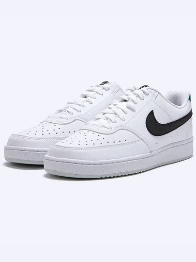 Court Vision Low Top Sneakers Green White - NIKE - BALAAN 2