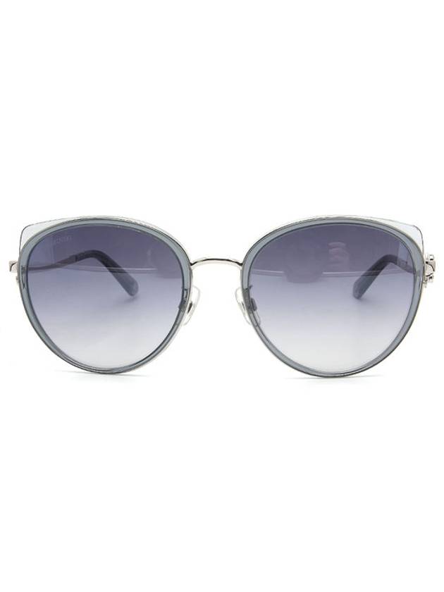 Eyewear Round Sunglasses Gray - SWAROVSKI - BALAAN 3