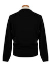 Lens Wappen Wool Knit Top Black - CP COMPANY - BALAAN 4