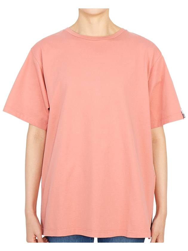 Aira Crew Neck Cotton Short Sleeve T-Shirt Peach - GOLDEN GOOSE - BALAAN 5