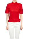 Women's Wool Silk Knit Top Red - VIVIENNE WESTWOOD - BALAAN 2