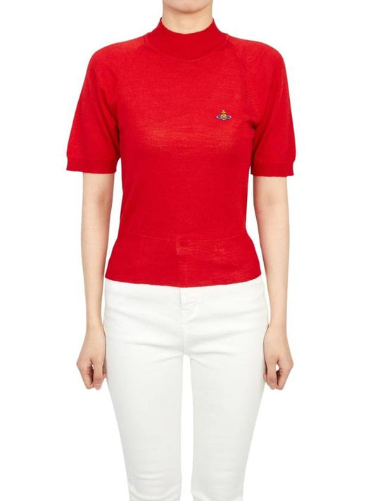 Women's Wool Silk Knit Top Red - VIVIENNE WESTWOOD - BALAAN 2