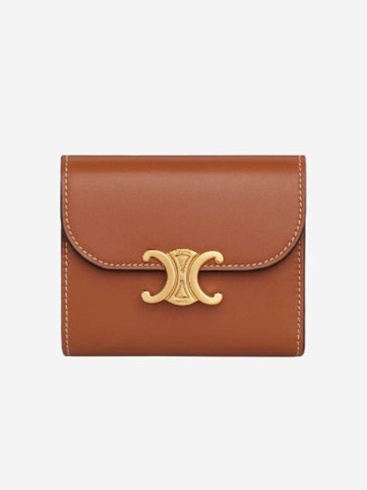 Triomphe Small Half Wallet Tan - CELINE - BALAAN 2