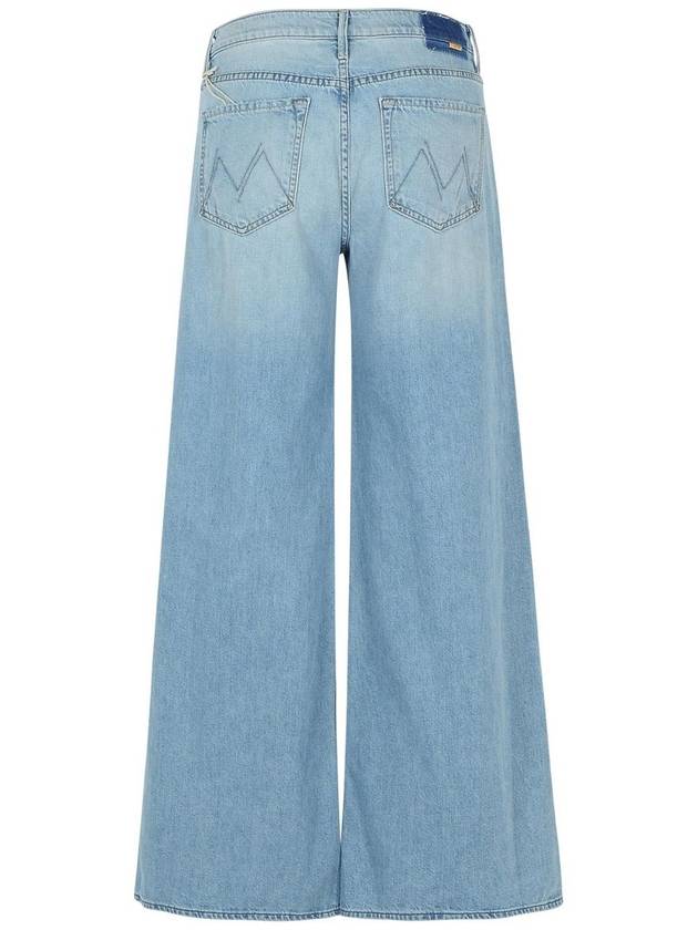 'The Undercover' Light Blue Wide Jeans In Cotton Denim Woman - MOTHER - BALAAN 3