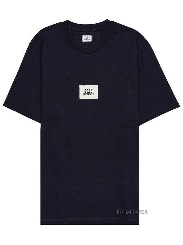 30/1 Jersey Logo Short Sleeve T-Shirt Navy - CP COMPANY - BALAAN 11