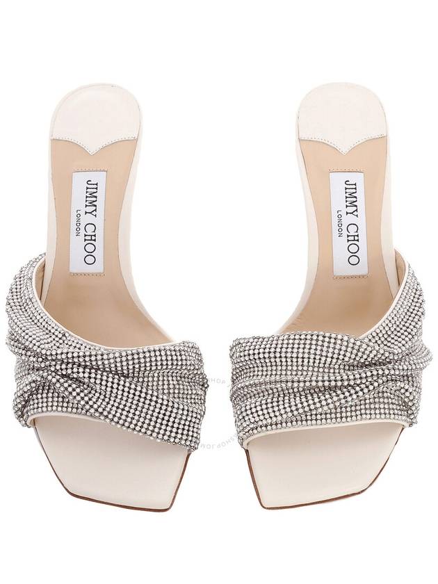 Jimmy Choo Naria 75mm Crystal Embellished Heeled Mules, Brand Size 37 ( US Size 7 ) - JIMMY CHOO - BALAAN 3