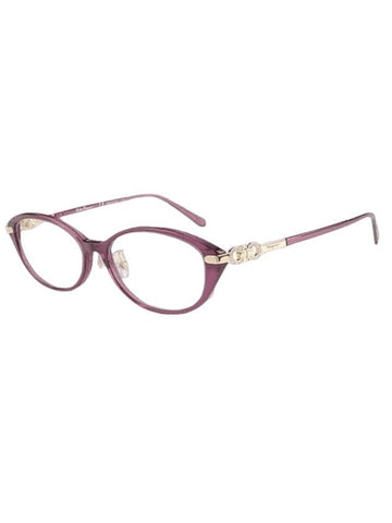 Eyewear Oval Eyeglasses Purple - SALVATORE FERRAGAMO - BALAAN 1