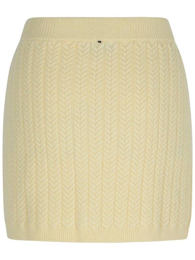 Sportmax 'Earry1' White Wool Blend Skirt - MAX MARA SPORTMAX - BALAAN 3