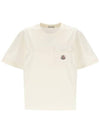 Short Sleeve T Shirt 8C00022 89AI9 034 White - MONCLER - BALAAN 1