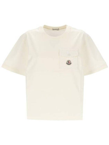 Short Sleeve T Shirt 8C00022 89AI9 034 White - MONCLER - BALAAN 1