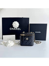 CC Logo Classic Vanity Small Cosmetic Case Mini Bag Black - CHANEL - BALAAN 11